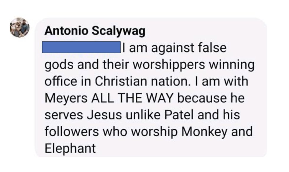 Antonio Scalywag Facebook Post