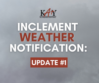 Katy ISD weather notification #1