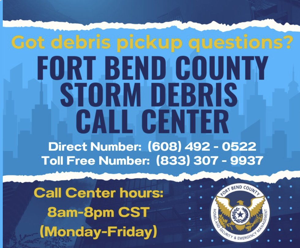 Fort Bend County Storm Debris Questions