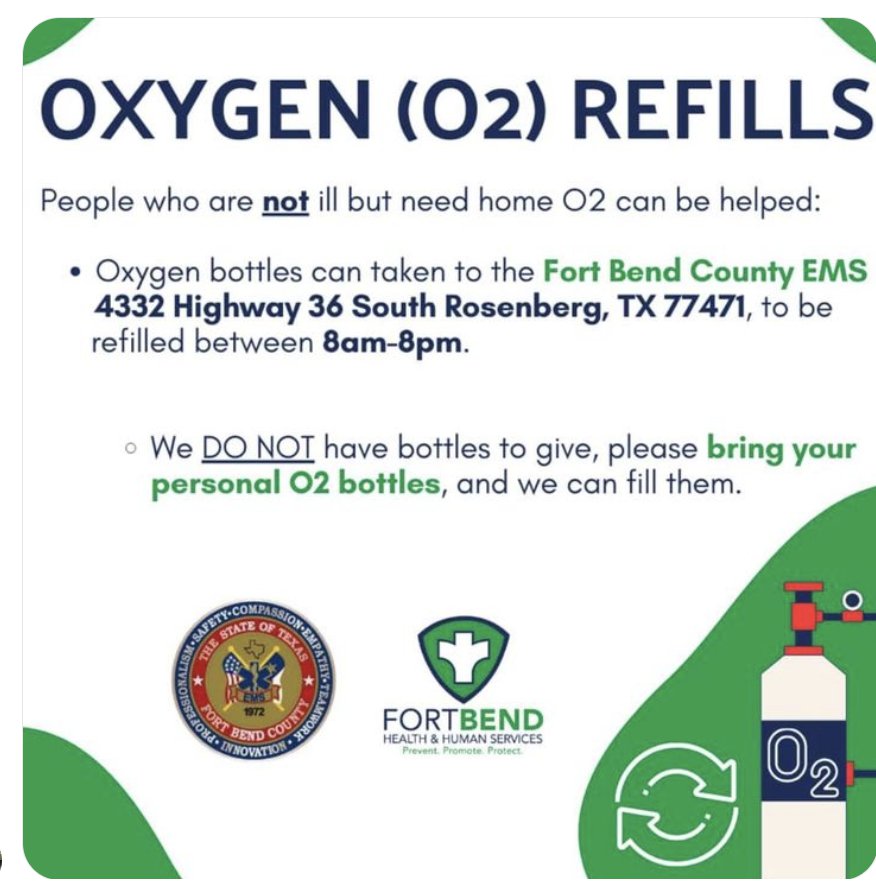 Fort Bend EMS Free Oxygen