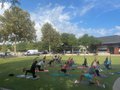 Yoga on the green