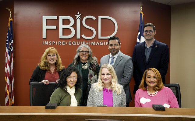 Fort Bend ISD School board with Superintendent
